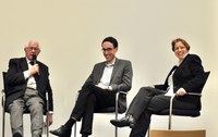 Prof. Gisela Muschiol, Prof. Christian Hornung und Prof. em. Ernst Dassmann (v.r.n.l.)