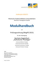 Modulhandbuch Bachelor Begleitfach PO 2015 Wintersemester 2023/24 und Sommersemester 2024 (Stand: 27.02.2025)