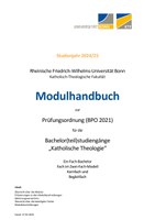 Modulhandbuch Bachelor(teil)studiengänge Ein-Fach, Fach im Zwei-Fach-Modell, Kernfach und Begleitfach PO 2021 Wintersemester 2024/25 und Sommersemester 2025