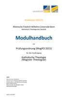 Modulhandbuch Magister Theologiae Wintersemester 2024/25 und Sommersemester 2025