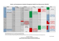 Studien- und Fristenkalender Wintersemester 2024/25